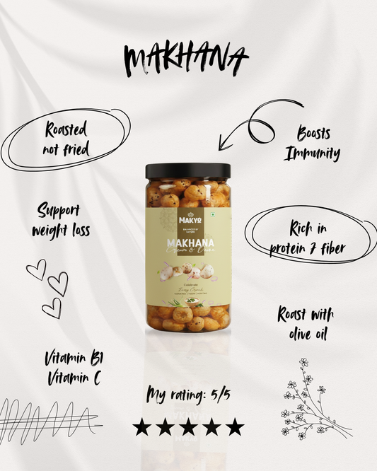 Cream & Onion Roasted Makhana, 65g