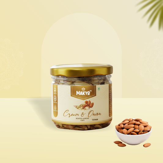 Crunchy Almond Cream and Onion Flavor Chips 100g