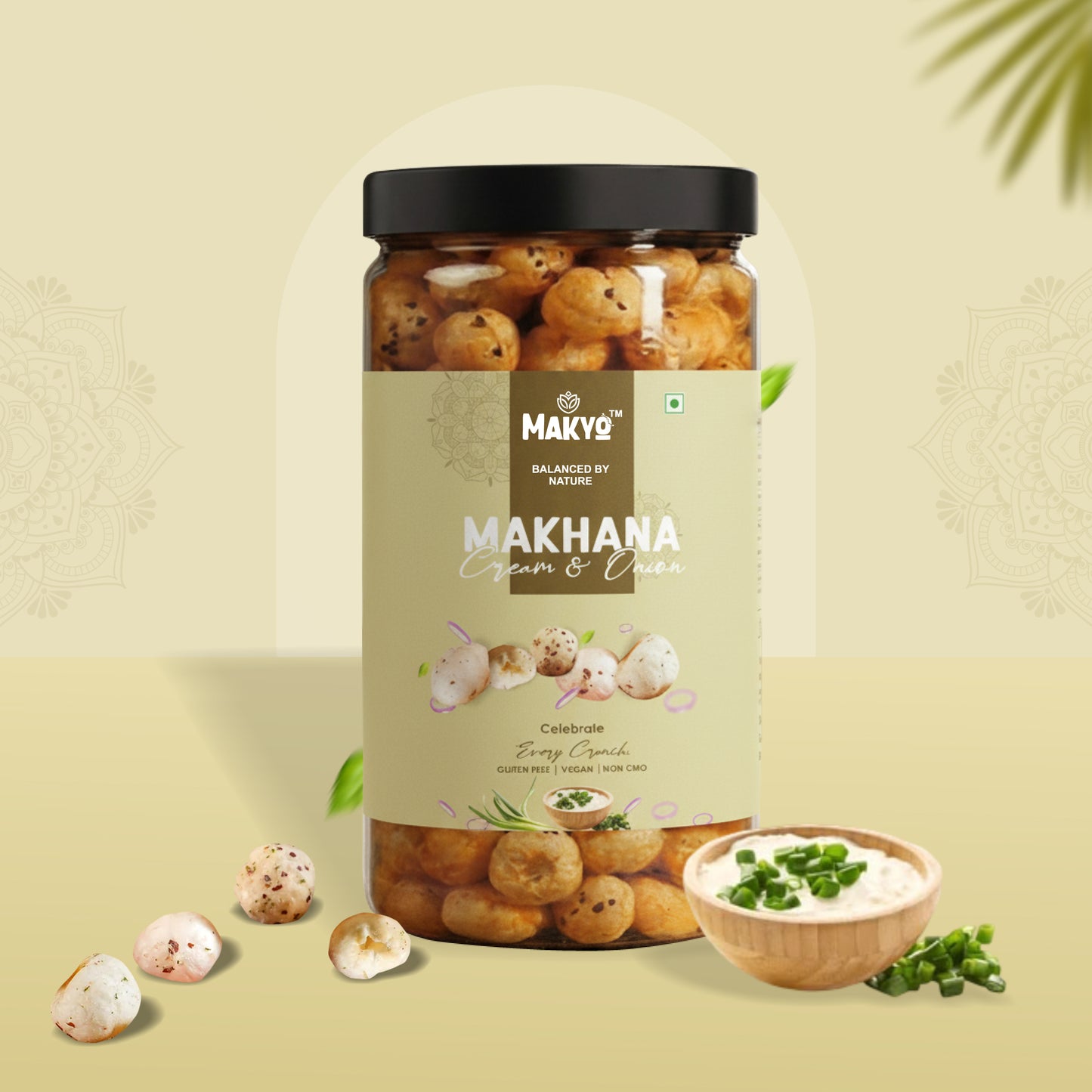 Cream & Onion Roasted Makhana, 65g