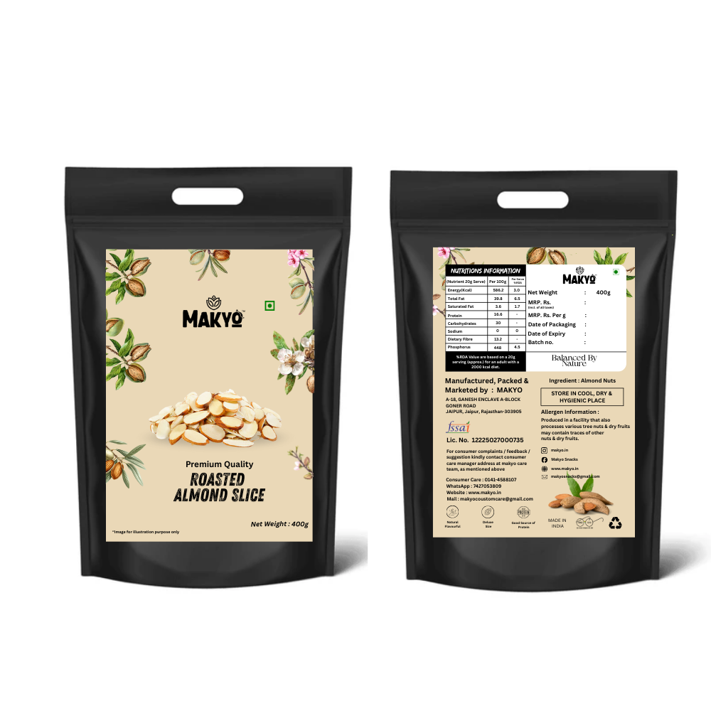 Premium Roasted Almond Slices 400g | Crunchy & Fresh
