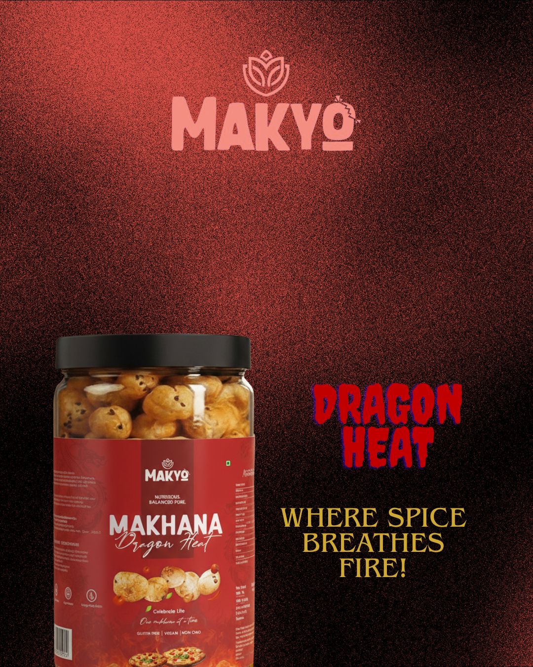 Dragon Heat Roasted Makhana, 65g