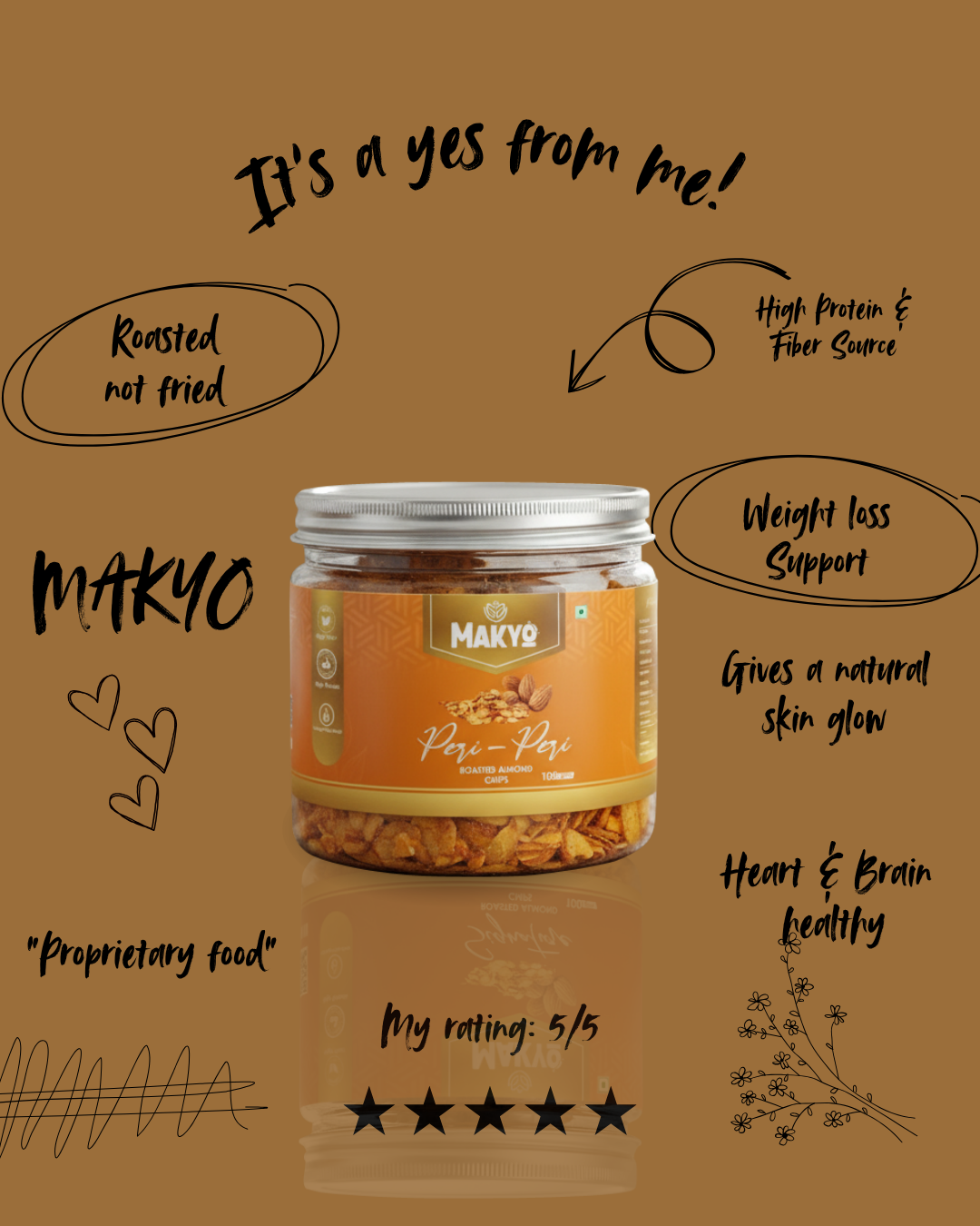 Crunchy Almond Peri-Peri Flavor Chips, 100g