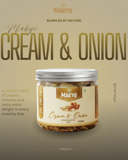 Crunchy Almond Cream and Onion Flavor Chips 100g