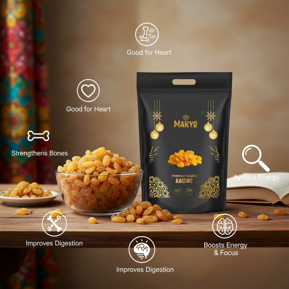 Premium Quality Golden Raisins (Kishmish) 400g | Naturally Sweet & Fresh