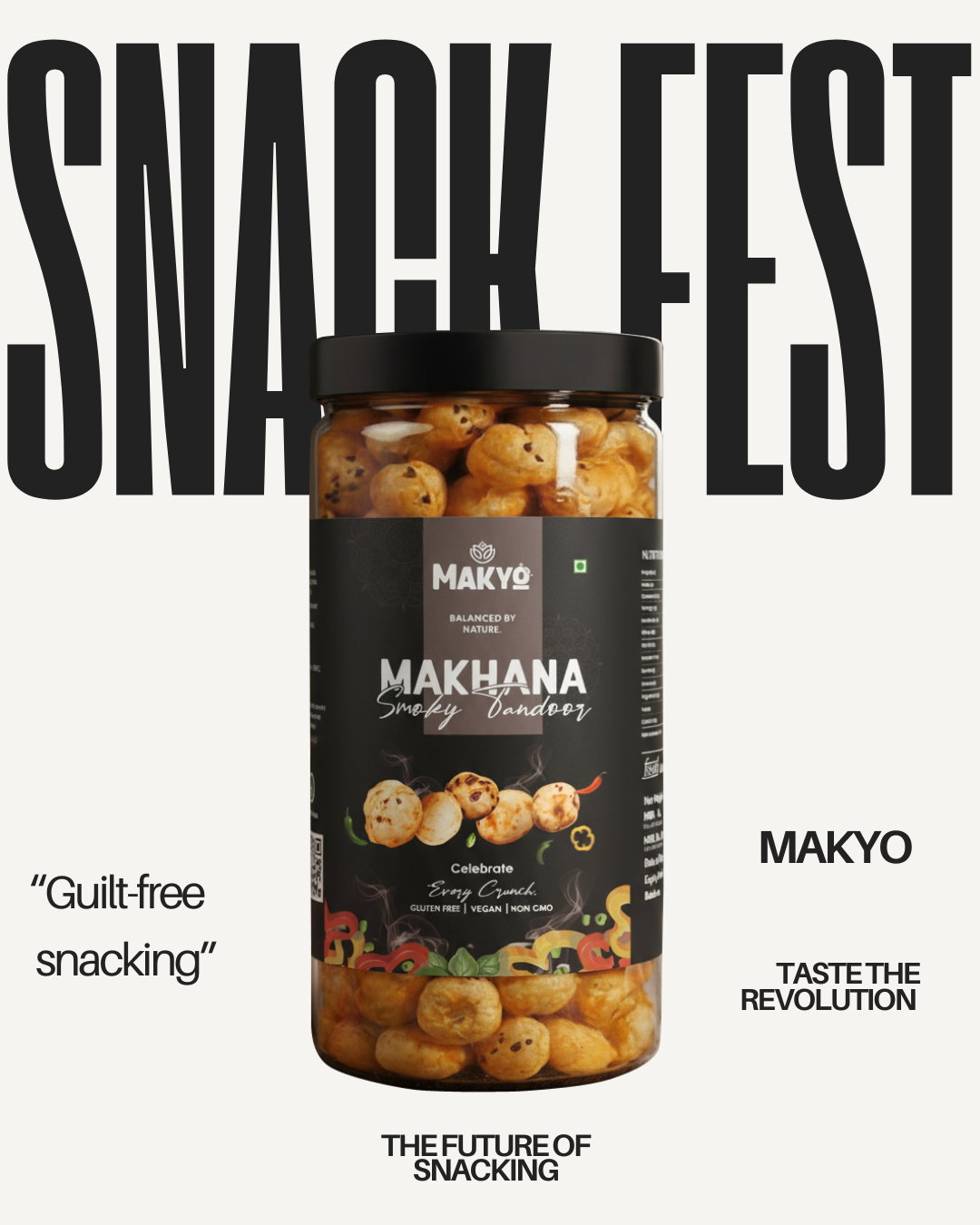 Smoky Tandoor Roasted Makhana, 65g