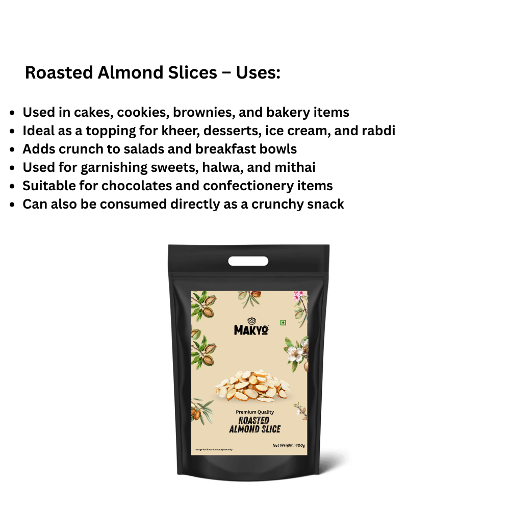Premium Roasted Almond Slices 400g | Crunchy & Fresh