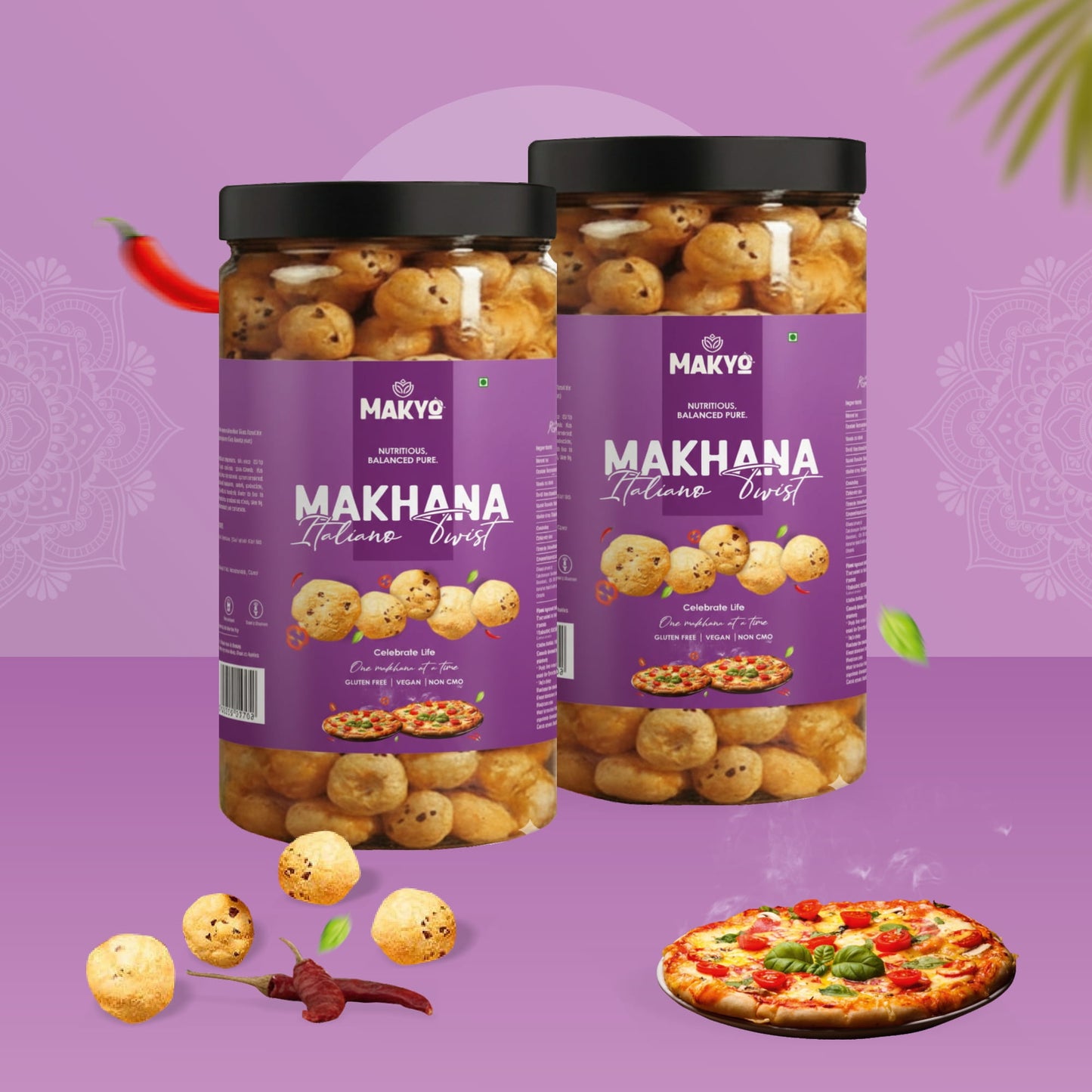 Makyo Dual Pack – Roasted Makhana, 2 × 65g