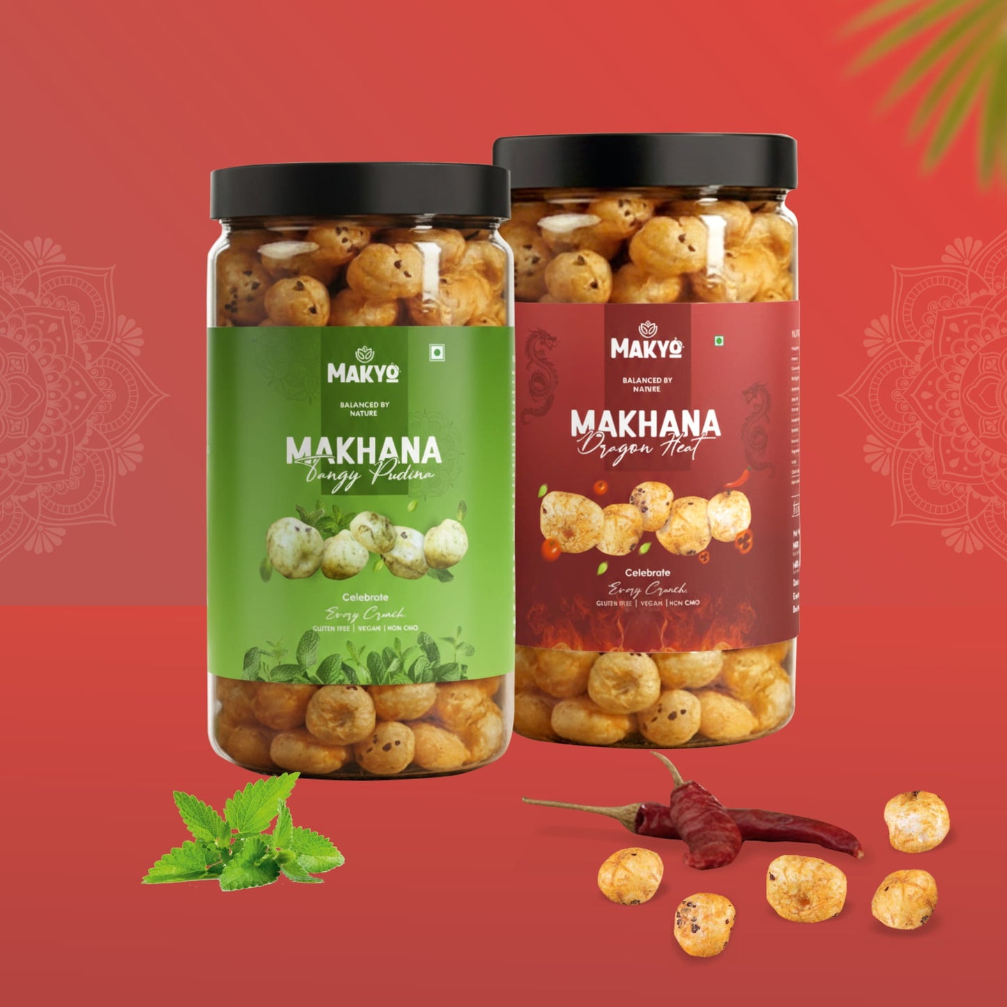 Makyo Dual Makhana Combo Pack, 2 × 65g