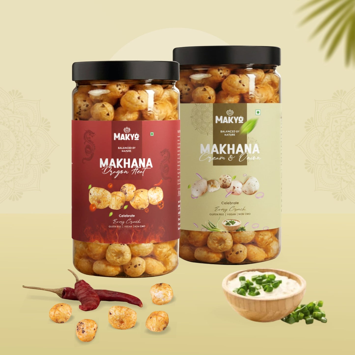 Makyo Dual Makhana Combo Pack, 2 × 65g