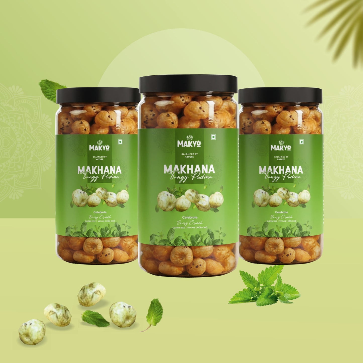 Makyo Triple Pack – Roasted Makhana, 3 × 65g