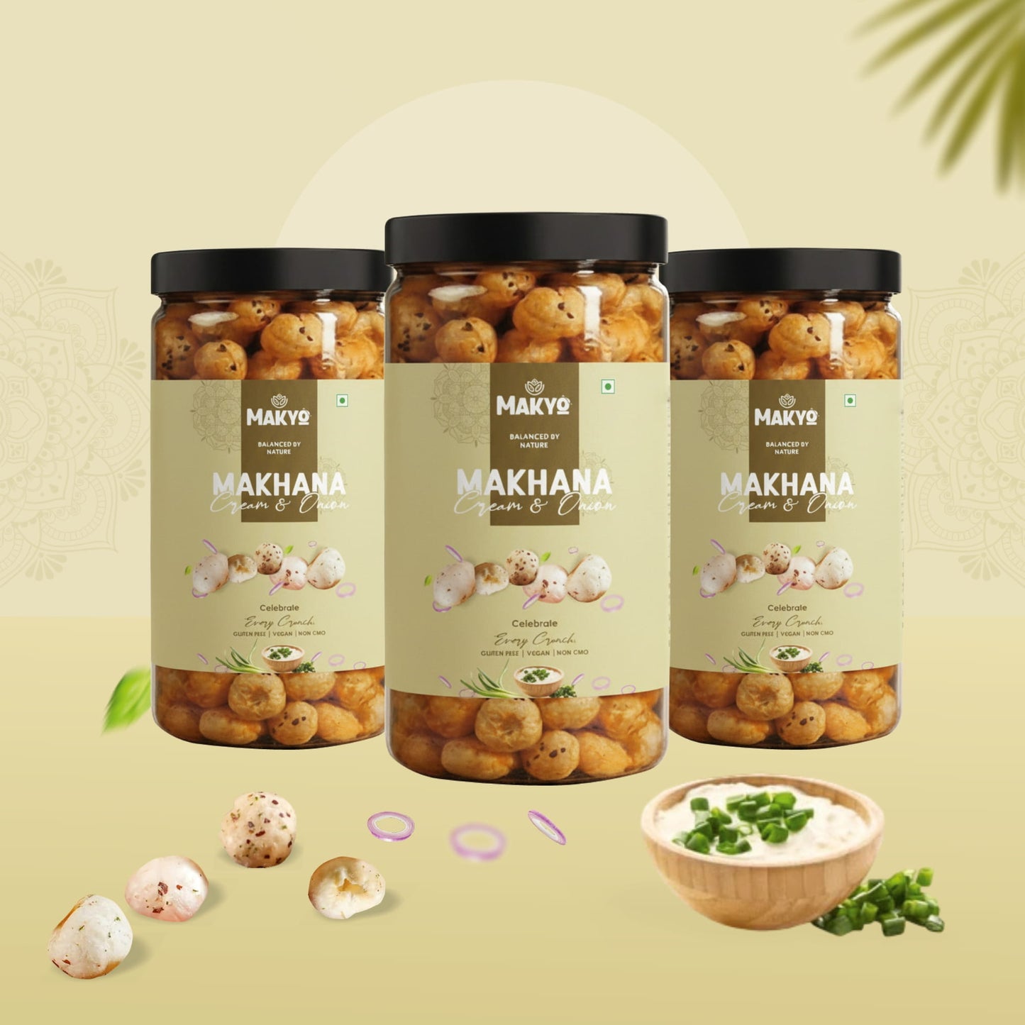 Makyo Triple Pack – Roasted Makhana, 3 × 65g