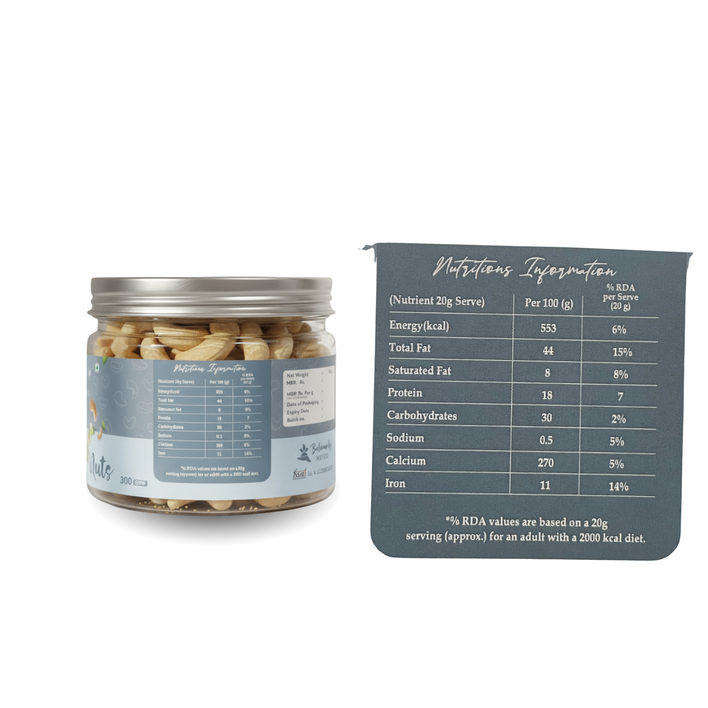 Makyo Premium W240 Cashew – Big Size, Rich Taste, Best Quality | 300g